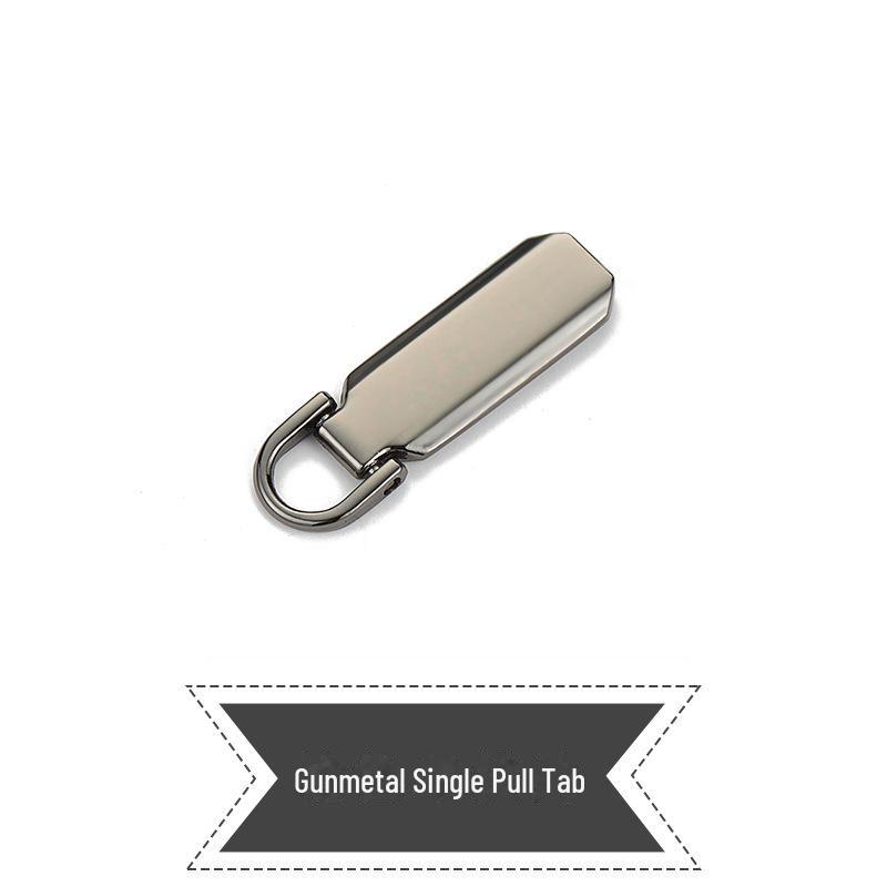 Tool-Free Removable and Replaceable Luggage Wallet Zipper Puller Pendant