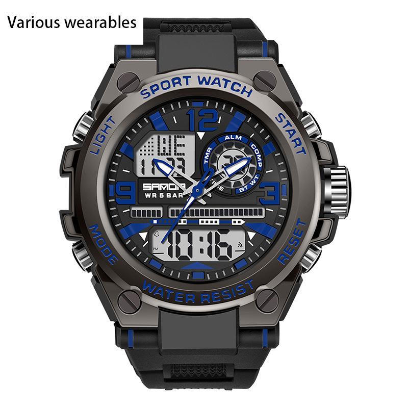 New Harajuku Style Skull Waterproof Men's Electronic Multi-Function Electronic Watch Outdoor Sports Men's Watch