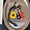 Mini Fitness Series Pendant Heart Buckle Simulation Dumbbells Keyring  Bodybuilder