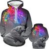 Personalizovaná Móda Zvířecí Olejomalba Slon 3D Tištěné Pánské Zimní Ležérní Mikiny Harajuku Zábavná Mikina Unisex Topy