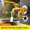 1 Set High Quality One In Two Out Outdoor Courtyard Antifreeze Faucet Joint Tap Water Thickened Antifreeze Faucet