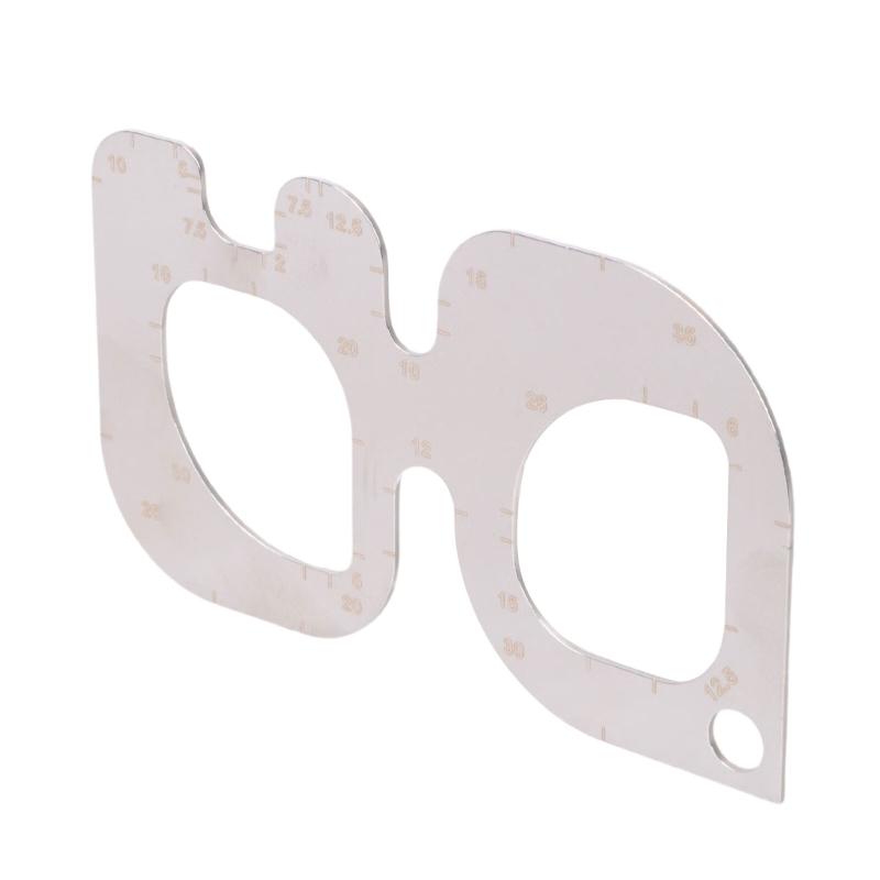 High Precisions Stainless Steel Leather Cutting Ruler Gauge Professional Tool for Accurate Leather Crafting Projects