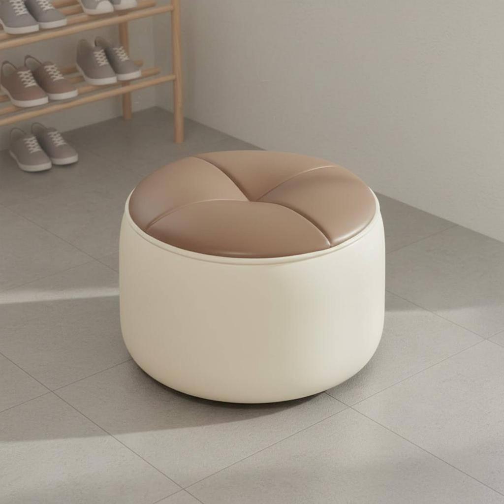 Sgabello Rotondo Imbottito Design Leggero e Raffinato