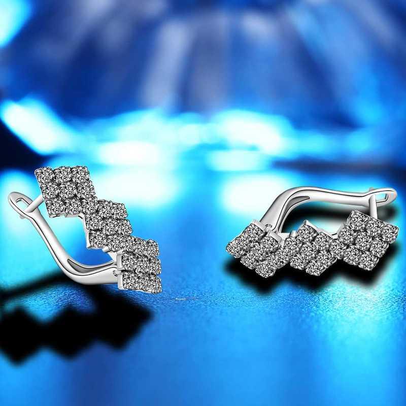 Sace Gems Classic Super Flash Zircon Earrings for Women Wedding Party Gifts