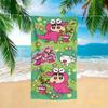 Crayon Shin Chan Microfiber Beach Towel Pink Dinosaur Shiro Dog Print Quick Dry Sand Free Kids Pool Travel Bath Gift