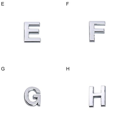 5cm Plated Door Plaque Address English Letter Alphabet Plate Sign for Home Address