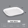 Melamine Vierkante Diepe Verdeelde Schaal - 5 Stuks
