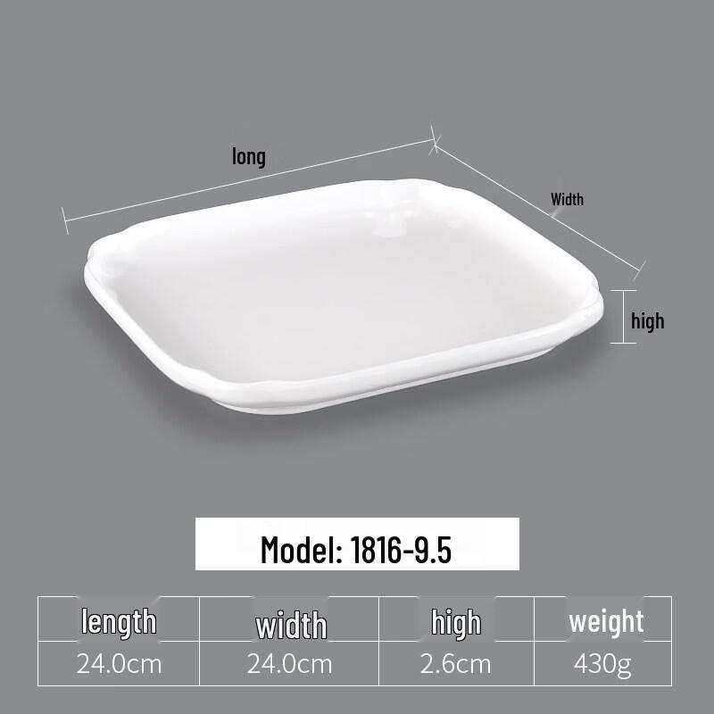 

Melamine Square Deep Divided Dish - 5 Pack