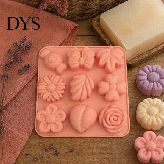 Silicone Molds for Homemade Chocolate DIY Pumpkin Leaf Maple Flower Mold, Candy Jelly Pudding Cake Durable Desserts Soap Candle Tray, Non Stick