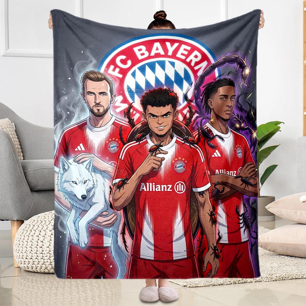 Bayern Munich Blanket Ultra-Soft Suitable for Livingroom Seaside Chair for All Seasons Stylish Decor Unique Gift for Family and Friends Camping