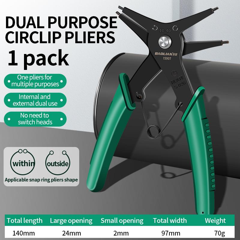 Clește cu inel elastic tip clește circlip multifuncțional unealtă de sertizare inel intern extern demontator inel de reținere circlip clește unealtă de mână