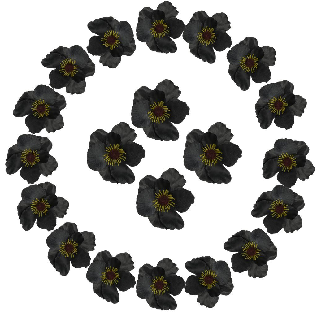 50Pcs Artificial Flower Heads Fake Wildflower Heads Bulk Artificial Flowers for DIY Wedding Bouquets  Party Home Decorations