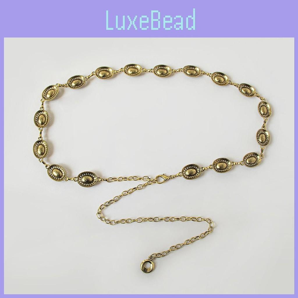 Metal Hollow Vintage Woman Waist Chain With Crystal Buckle For Summer Accessory Fashion