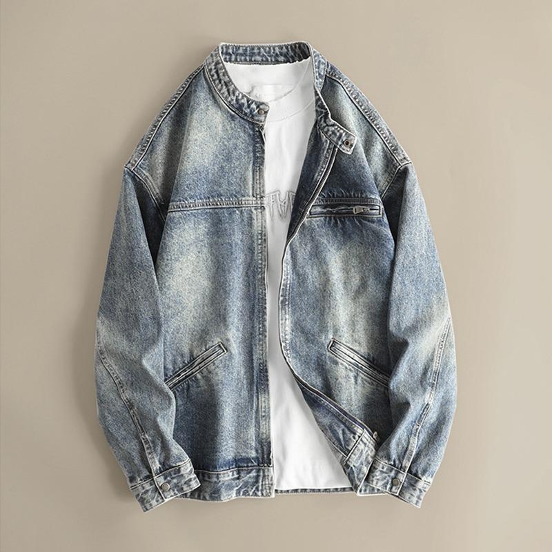 

Unisex Retro Washed Denim Jacket - 2025 Trendy High-End Autumn Workwear 3XL