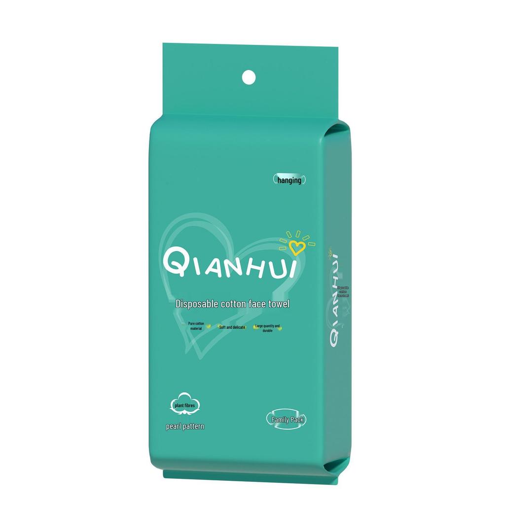 Disposable Hanging Facial Cleansing Wipes – Thick, Soft, Lint-Free, Cotton Makeup Remover.