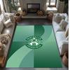 Hibernian FC Fußballmuster Weicher Teppich Rutschfeste Indoor-Bodenmatte Sportdekorationsmatte für Schlafzimmer