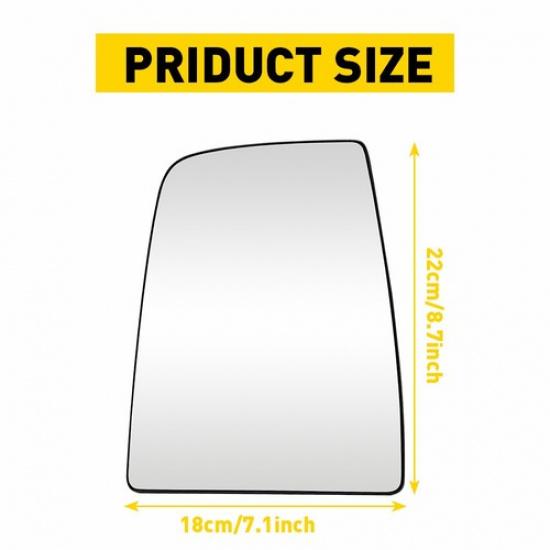 Mirror Glass Upper Driver Side Left for LH Ford Transit Van 150 250 350