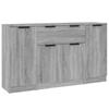 Sideboards 3 pcs Grey Sonoma Particleboard