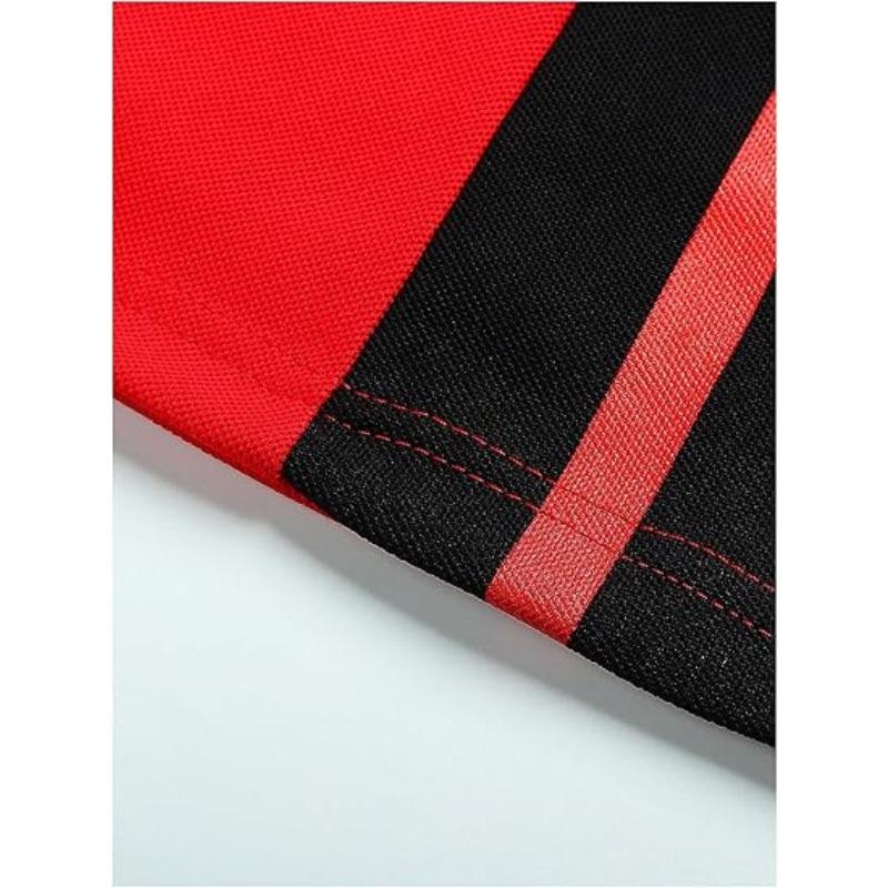 Color Blocked Men's Golf Polo Shirt with Short Sleeves, Moisture Wicking and Quick Drying Performance Casual and Fun