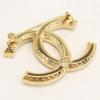 Used CHANEL Rhinestone CC Mark Brooch Metal [Used] Women's