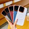 For Xiaomi Mi 17 Max Case Magnetic Color-blocked Pattern Skin-friendly Shockproof Lens Protection Cover