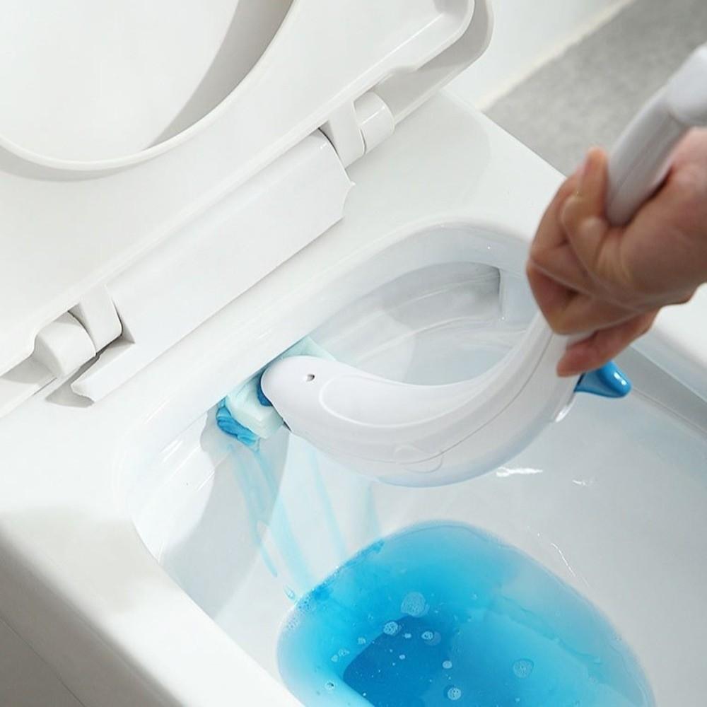 Water Soluble Toilet Brush Set Disposable Heads Toilet Scrubber Toilet Cleaning Brush  Restroom