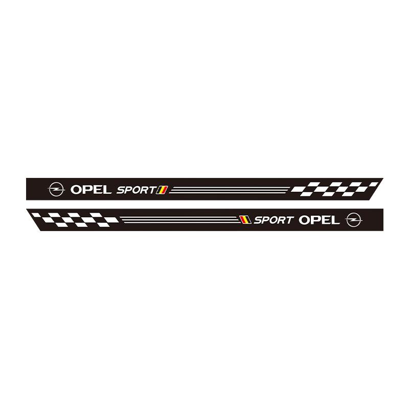 AAGZ1 Creative Car Emblem Decals Auto Body Side DIY Styling Waterproof Stickers For Opel Corsa D Astra Mokka Adam DX Auto Accessories