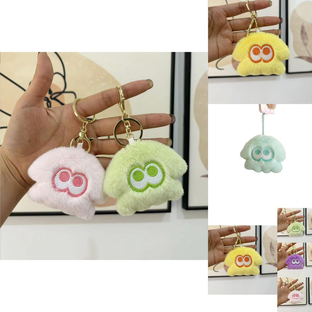 Cute Plush Squid Monster Keychain Adorable Stuffed Animal Bag Charm 8cm