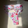 2024 Sexy Floral Lace Bandeau Split Swimsuit Bikini