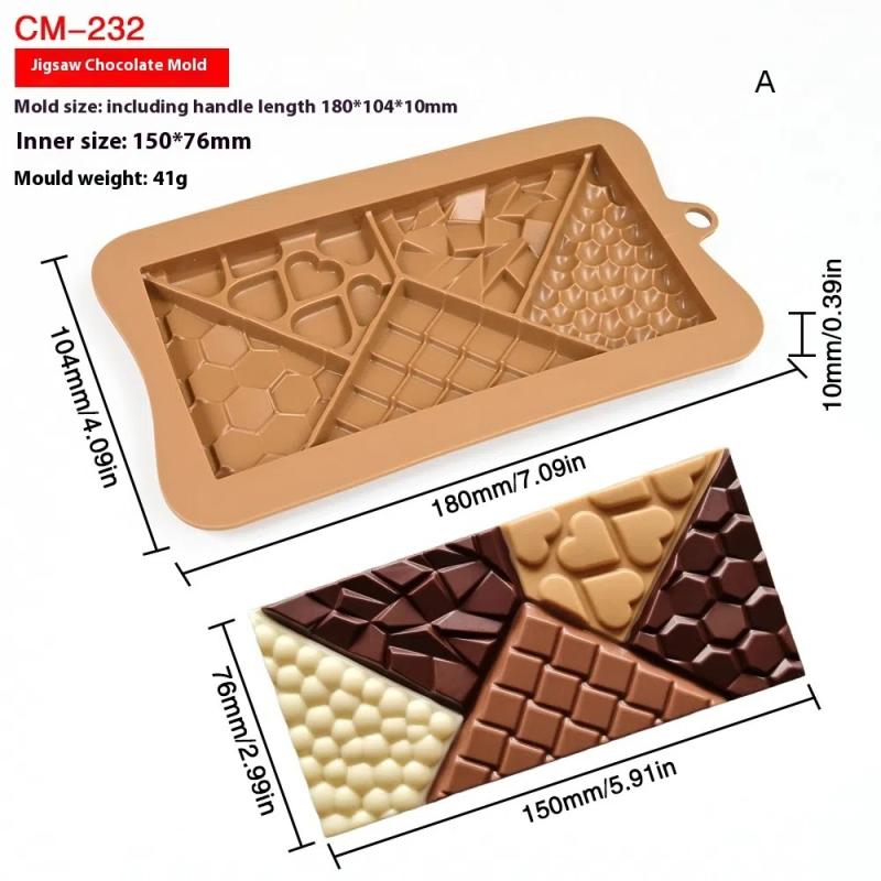 Silicone Chocolate Mold Bonbons Buttercream Confectionery Candy Bar Mould Cake Decorating Tools Kitchen Baking Supplies