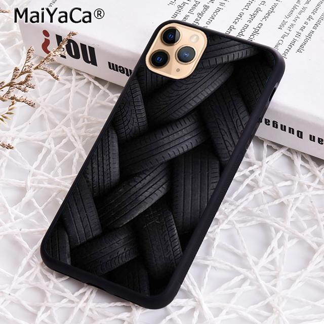 MaiYaCa Cool Tire Tread wheel Style Track Phone Case For iPhone 17 Air 16 pro max 15 14 plus 12 13 Cover coque
