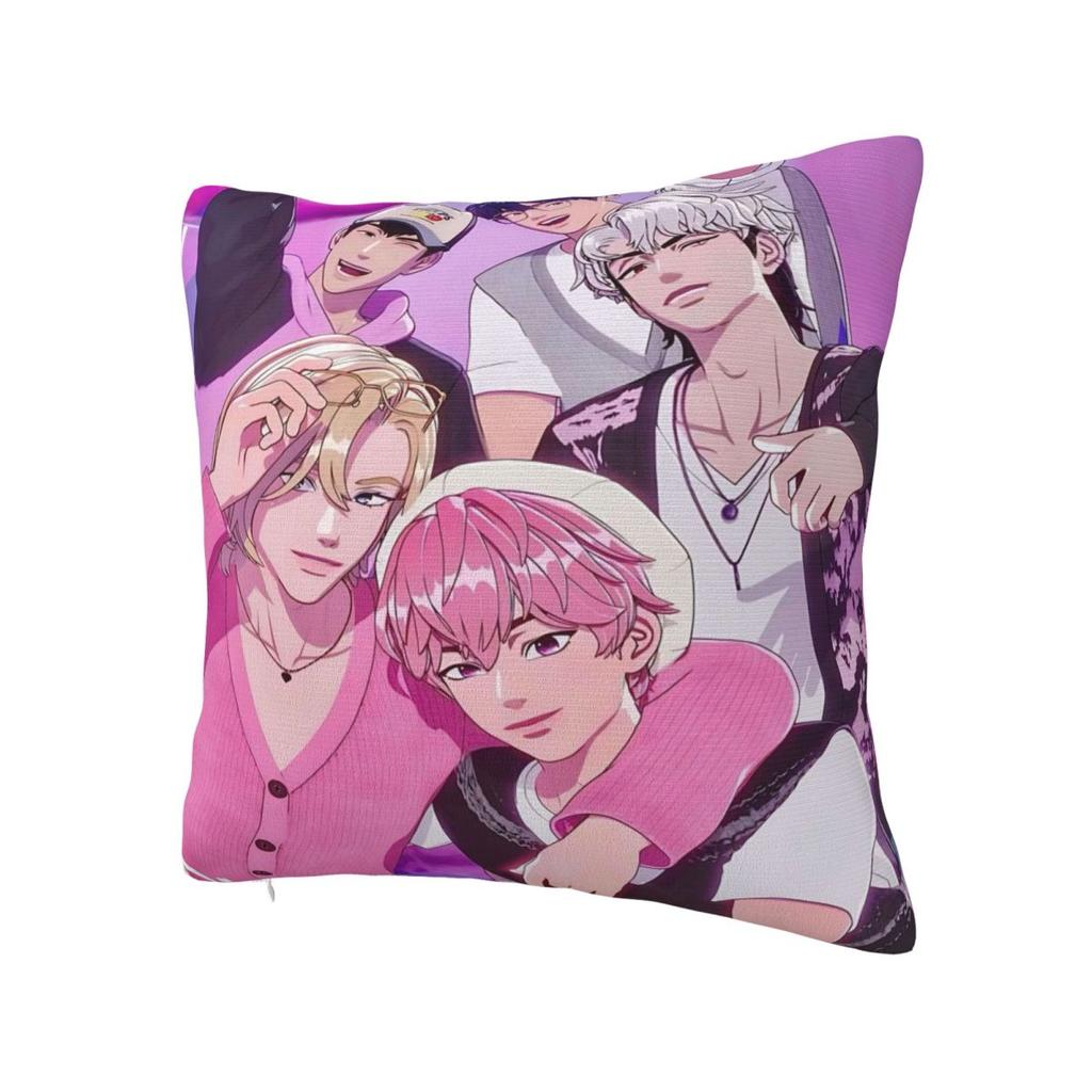 Kpop PLAVE Caligo Pt Pillow Case Morden Pillow Cover Soft Printed Cushion Cover Pillowcases For Office Car Home Decorative