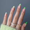 Green French Wearable Nail Patch Nail Patch Nail Patch Removable Nail Patch Nail Patch Wearable Nail Patch, Wearing Nail