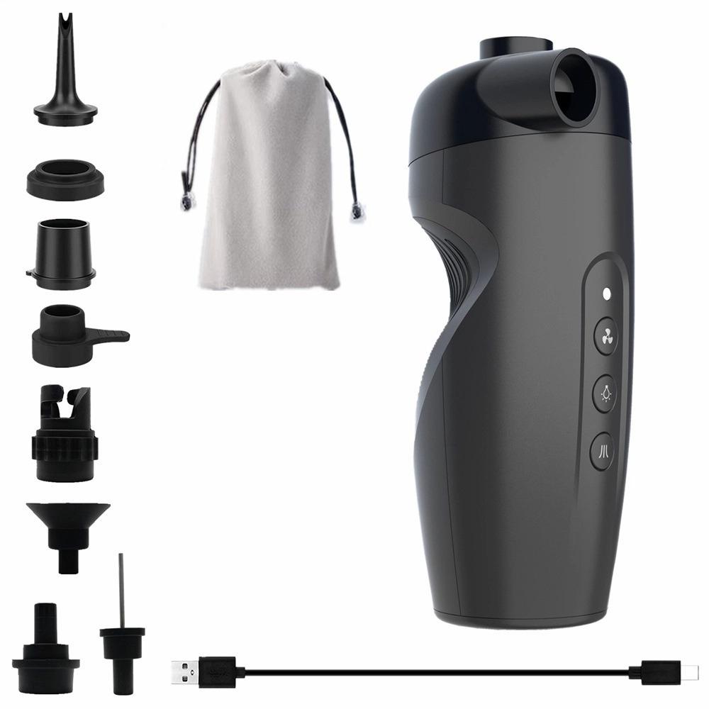 

Multi-Purpose Rechargeable Air Pump Fast Charging Wireless Inflator for Pool Quick Inflation чорний