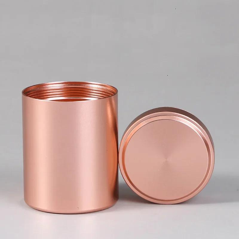 

Metal travel portable tea seal stainless steel storage bottle with lid coffee bean candy biscuit collection storage tank kitchen