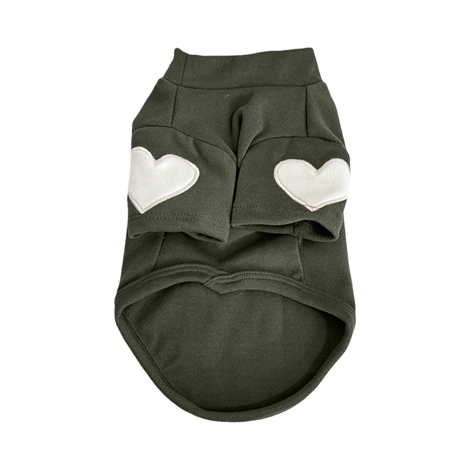 

Cozy Pet Sweatshirt With Heart Embroidery – Warm Winter Outfit For Small Dogs & Cats XL