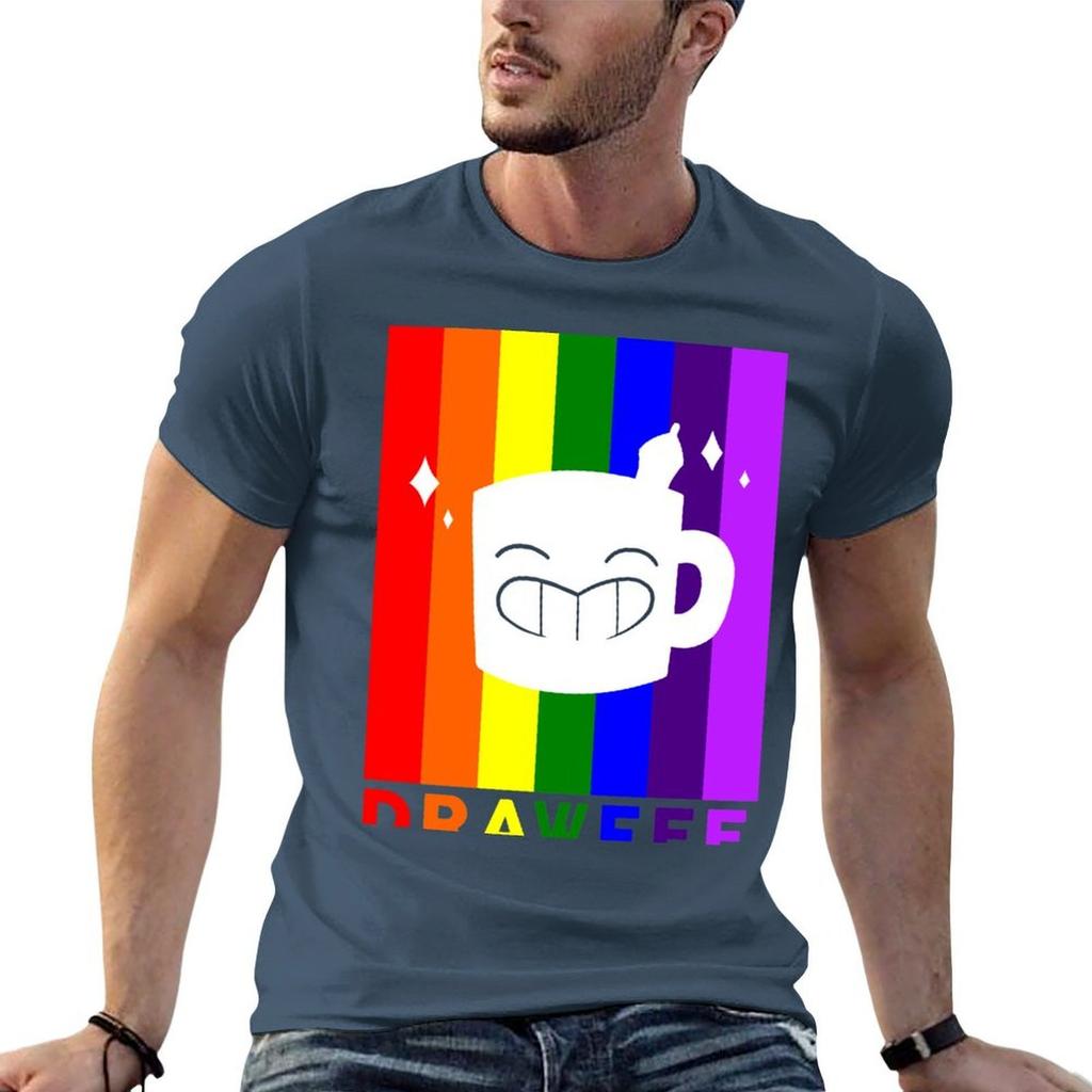 Drawfee Supports Pride Tshirt Blacks Customs Heavy Weight T Shirts For Unisex