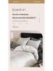 A-Class Cotton 3-Layer Gauze Bedding Set: Duvet Cover, Bed Sheet, Pillowcase - 4-Piece High-End Set