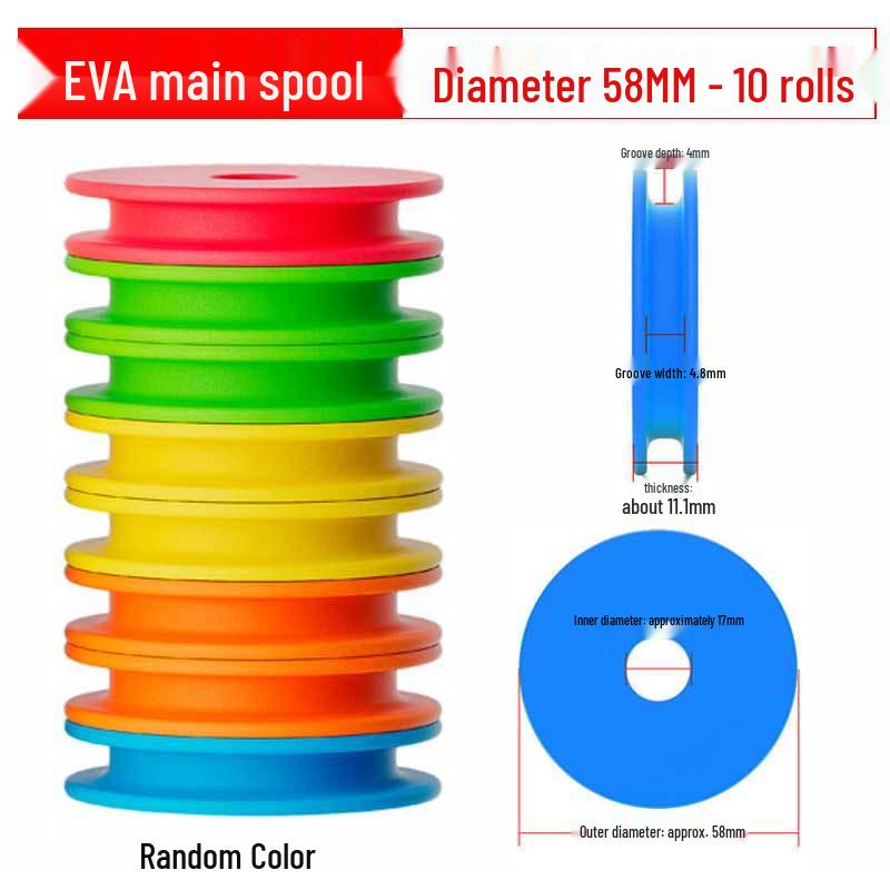 Large Foam Winding Reel & Fishing Line Spooler Set for Big Fish