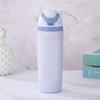 24Oz Insulated Stainless Steel Water Bottle With Straw Sports Water Bottle Great For Travel