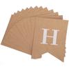 Kraft Paper Card Banner HandMade Strips Letter Shape DIY Rope Tandem Parties Decorations