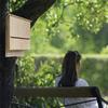 M-Modern-Large Outdoor Bat House, Huge Wooden Box, Weatherproof, Untreated Spiral Bat House, Shelter, Garden Accessories A