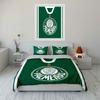 Green Palmeiras logo pattern. Bedding sets Duvet cover sets Duvet covers Pillowcases(1 * Duvet Cover 2 * Pillowcases without duvet insert)