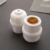 Ceiling-Mount E27 Ceramic Flat Lamp Holder with Screw Base