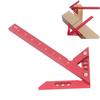Garosa Center Finder, 45/90 Degree Angle Line Gauge Carpenter Ruler Aluminum Alloy Inch Woodworking Center Scriber Wood Measuring Scribe Tool