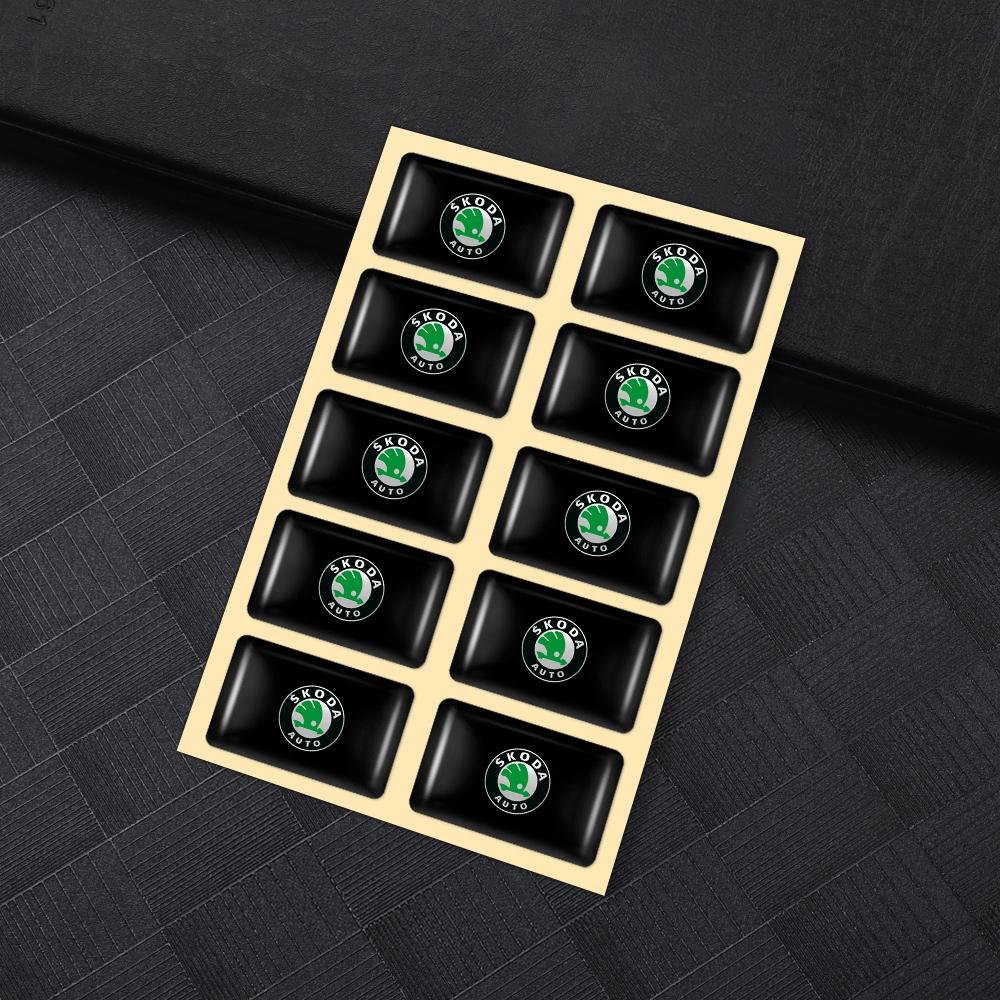 

3D Epoxy Car Styling Decal Emblem Interior Decoration Sticker Auto Accessories For Skoda Octavia Fabia Scala Rapid Kamiq Kodiaq