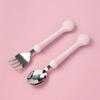 Polly Toddler Candy Spoon and Fork Set (Pink)