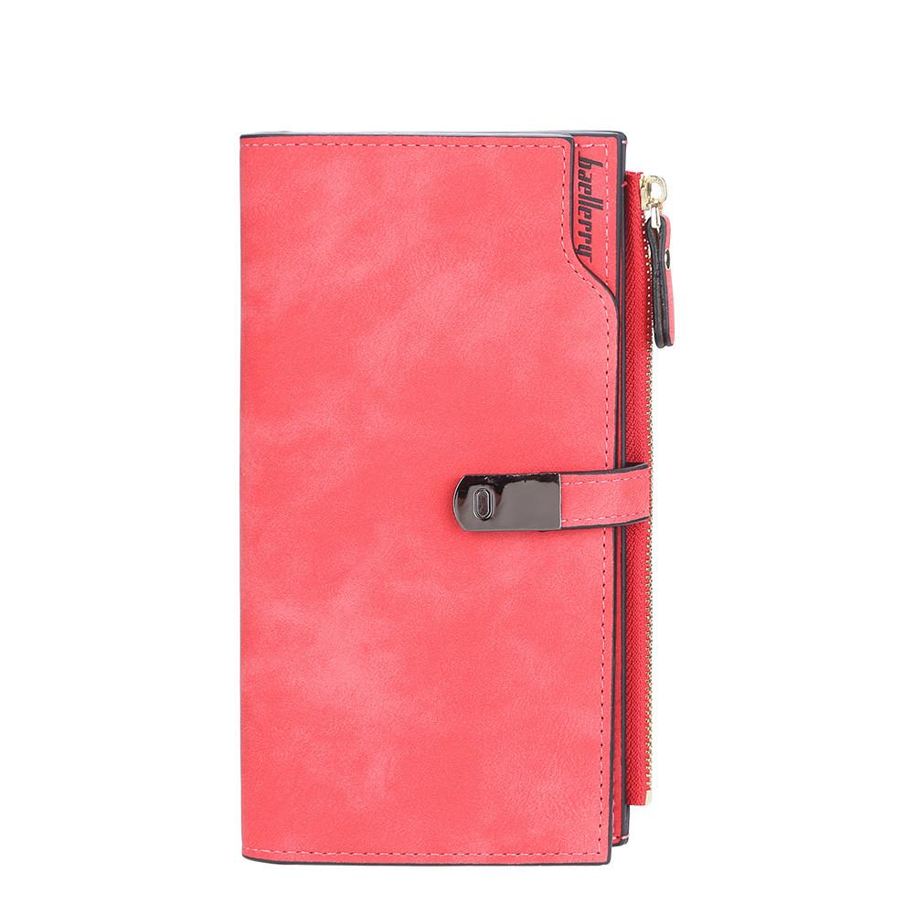 Crossborder Style Ladies Long Wallet With Solid Color Design And Letter Print