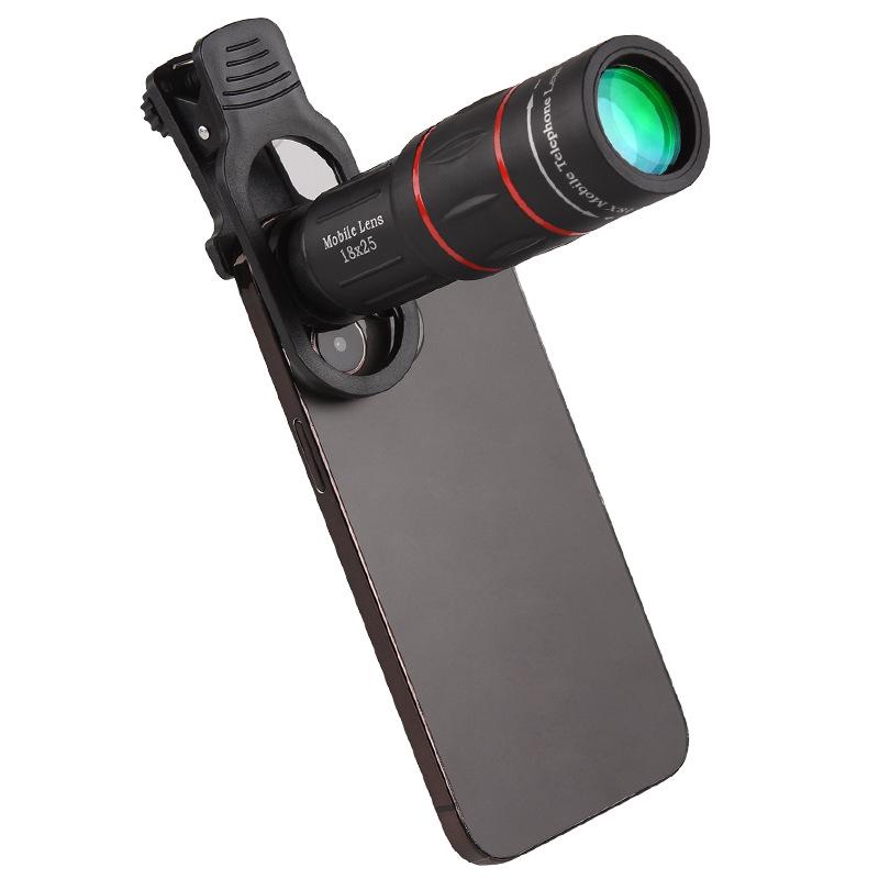 18x Mobile Phone Telephoto Lens: HD Concert Photography Monocular Telescope.