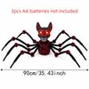 Fantasma Rampicante Elettrico di Halloween Testa Calva Occhi Luminosi Zombie Rampicante Figura Realistica Mobile Stanza degli Enigmi Fantasma Rampicante